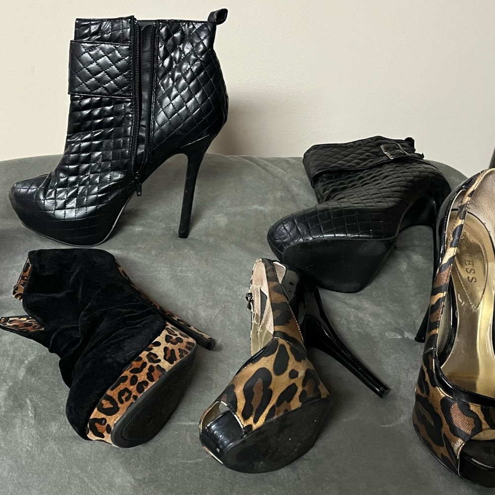 3 pairs of women’s heels size 8